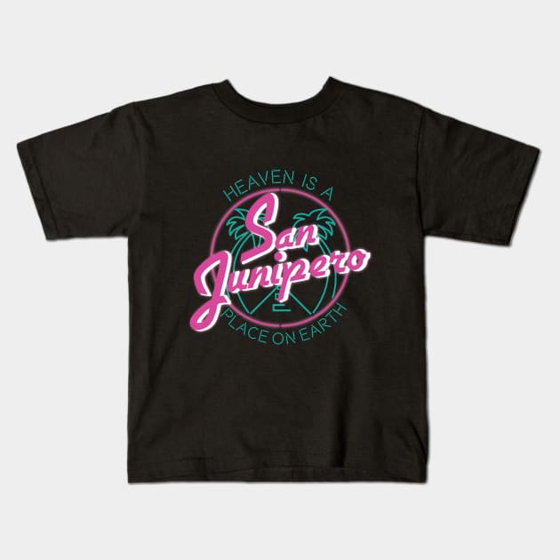 SAN JUNIPERO love Kids T-Shirt by AnnSaltyPaw